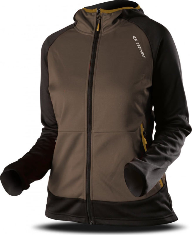 Dámská mikina TRIMM Oasis Lady khaki/grafit black Barva: khaki/ grafit black, Velikost: XS