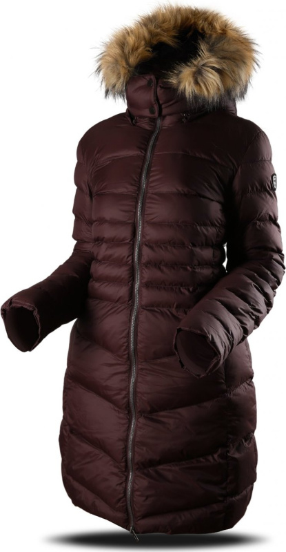 Dámský zimní kabát TRIMM Dora dark bordo Barva: dark bordo, Velikost: XS