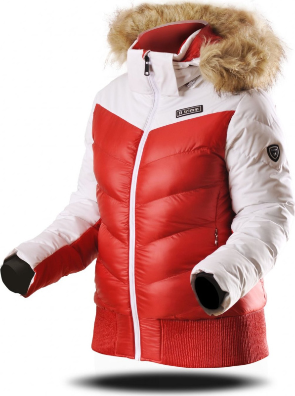 Dámská lyžařská bunda TRIMM JUSTA white/ red Barva: white/ red, Velikost: XL