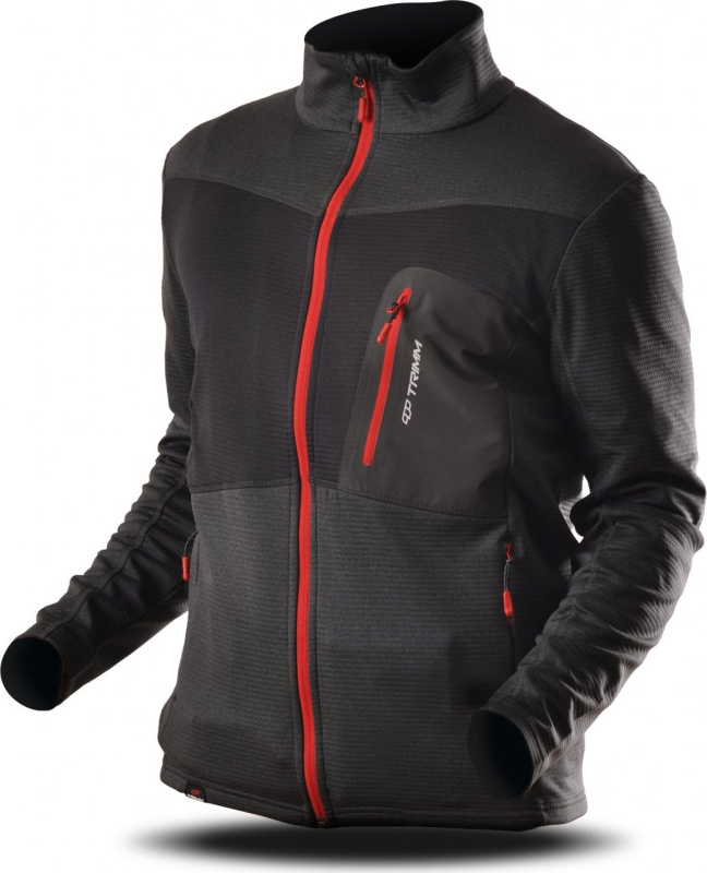 Pánská mikina TRIMM Micron black Barva: black, Velikost: XXL