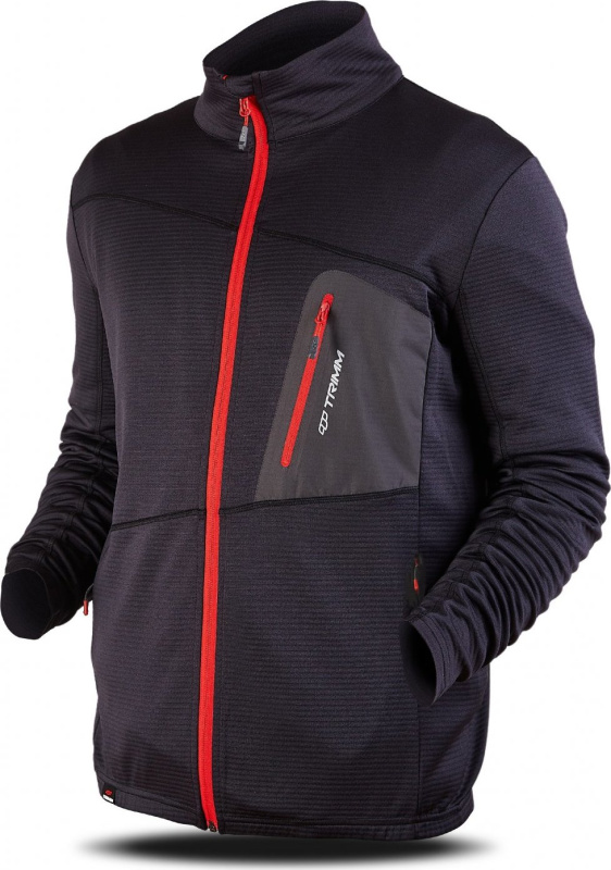 Pánská mikina TRIMM Micron grey/black Barva: grey/ black, Velikost: S