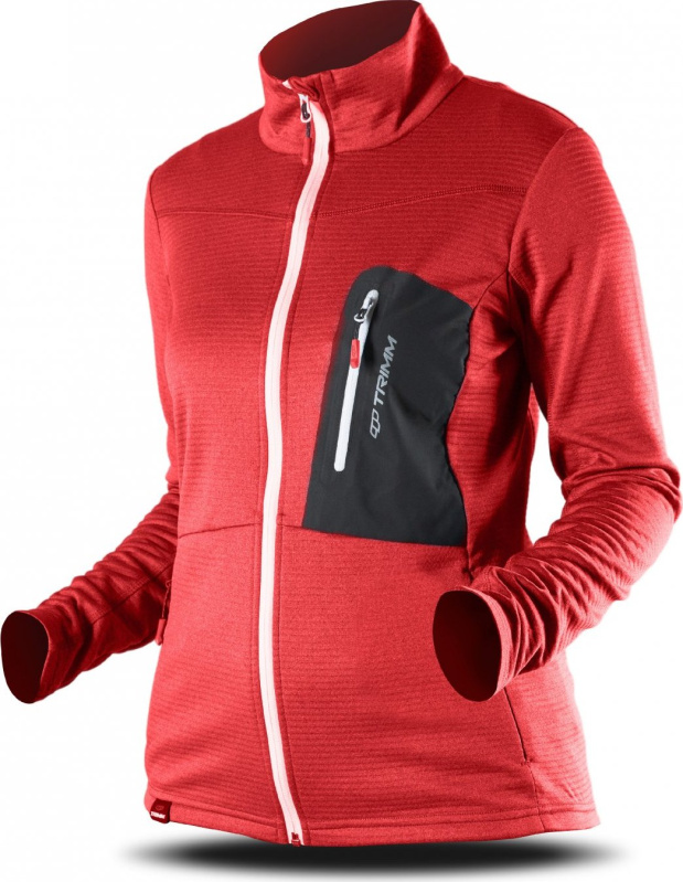 Dámská mikina TRIMM Micron Lady red Barva: red, Velikost: XXL