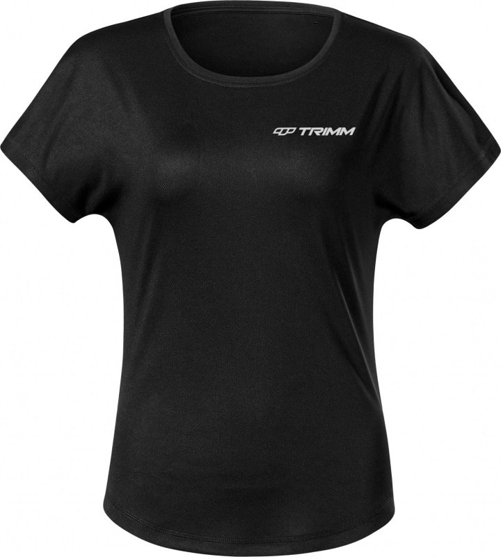Dámské funkční tričko TRIMM Change lady black melange Barva: black melange, Velikost: XS