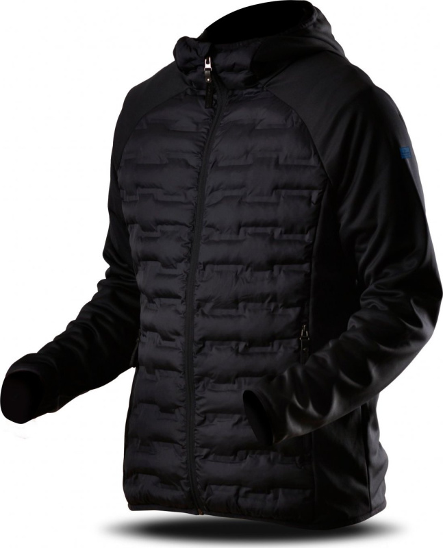 Pánská softshellová bunda Trimm ERWI HARD grafit black/ black Barva: grafit black/ black, Velikost: S