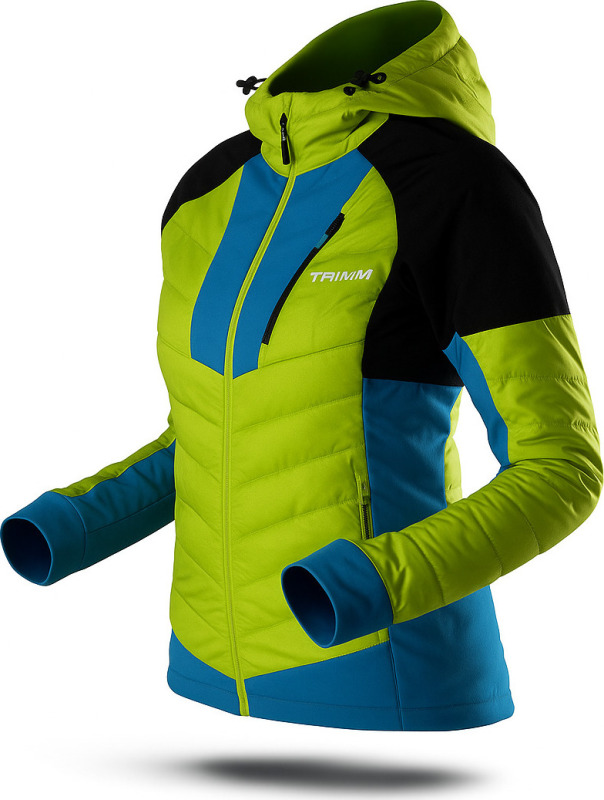 Dámská zimní bunda TRIMM CONTRA lime green/jeans blue Barva: lime green/jeans blue, Velikost: XXL