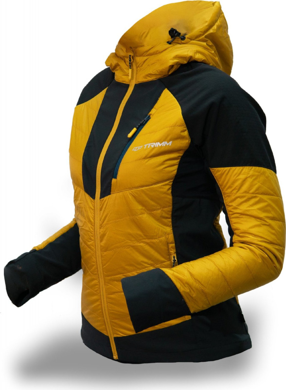 Dámská zimní bunda TRIMM MAROLA mustard/ grafit black Barva: mustard/ grafit black, Velikost: S