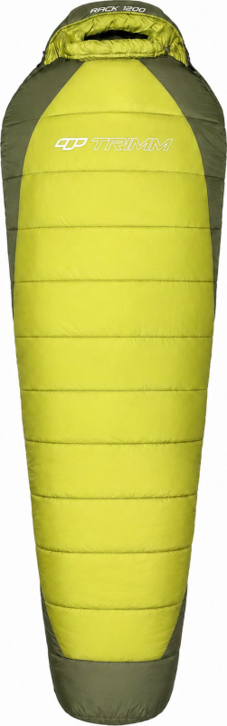Zimní spacák TRIMM Rack 1200 khaki/olive Barva: khaki/olive, Velikost: 195 cm, Orientace zipu: Pravý