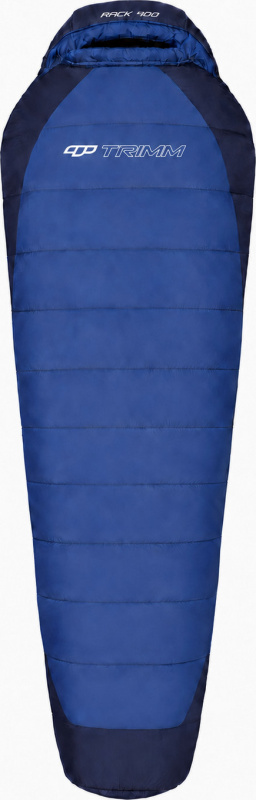 Letní spacák TRIMM Rack 400 blue/sea blue Barva: blue/sea blue, Velikost: 185 cm, Orientace zipu: Pravý