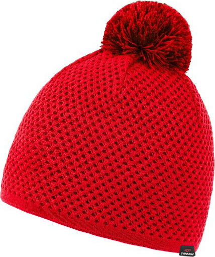 Pletená zimní čepice Trimm DOTS red Barva: red, Velikost: one size