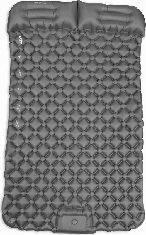 Nafukovací matrace TRIMM Stepper duo 5.5 grey Barva: grey, Velikost: 190x120x5,5 cm