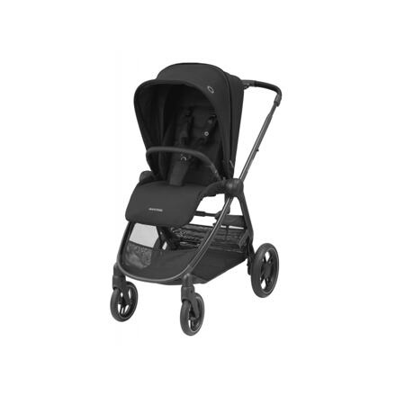 Street+ kočárek 2v1 Essential Black + CabrioFix i-Size autosedačka