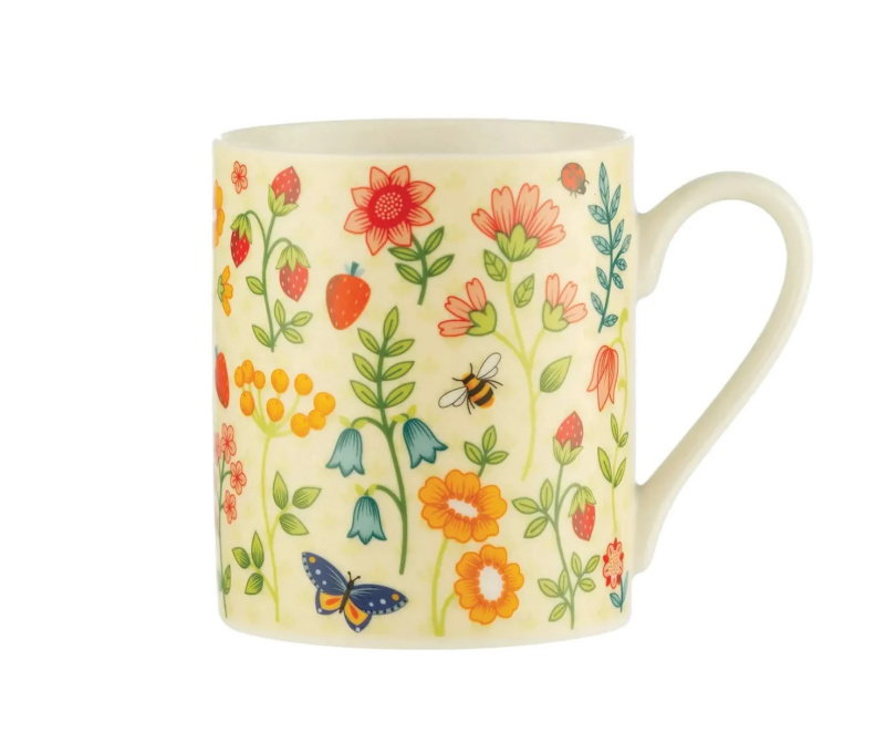 Price & Kensington Porcelánový hrnek Wild Flower 0,4 l, krémová 0059.148K