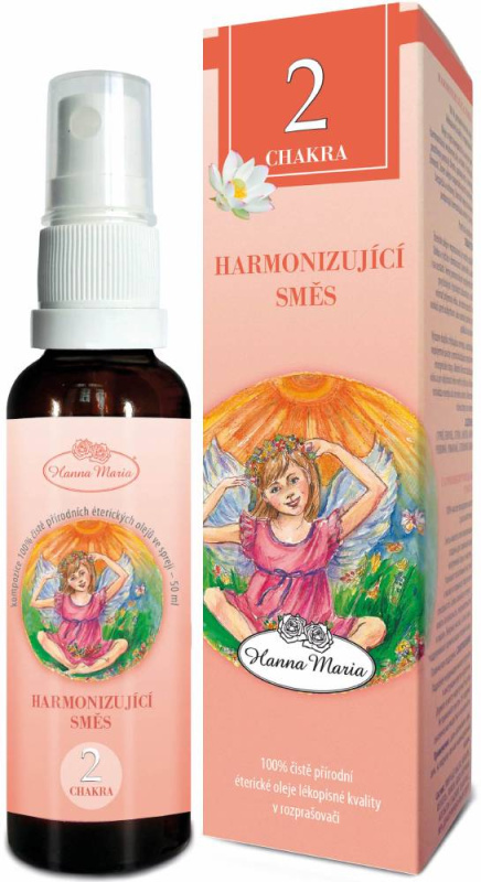 Hanna Maria esenciální olej 2. čakra - harmonizující 10 ml Objem: V rozprašovači 50 ml