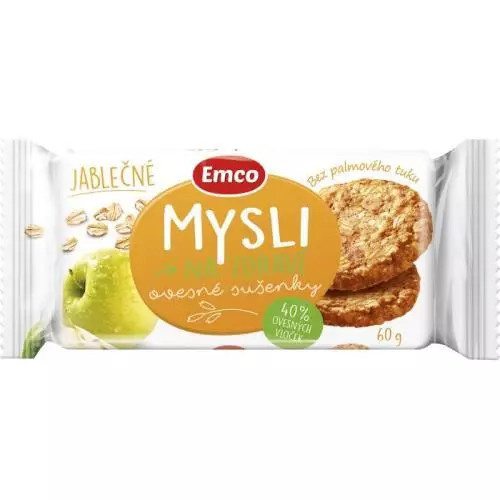 Emco - cereální sušenky - jablko, 60 g