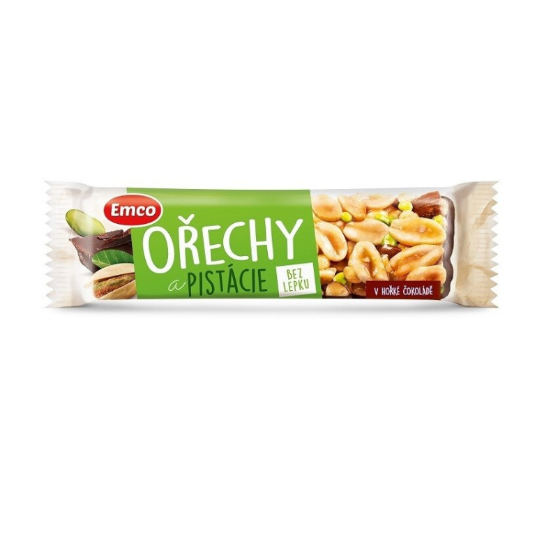 Emco Tyčinka ořechy a pistácie 35 g