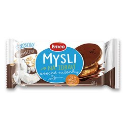 Emco Mysli na zdraví - cereální sušenky - polomáčené kokosové, 60 g
