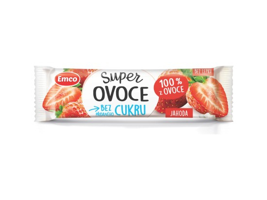 Ovocná tyčinka Emco jahoda, 30 g