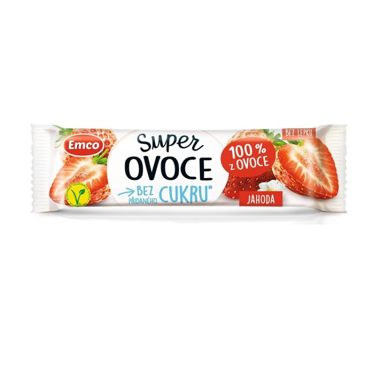 Ovocná tyčinka Emco jahoda, 30 g