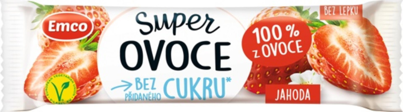 Ovocná tyčinka Emco jahoda, 30 g