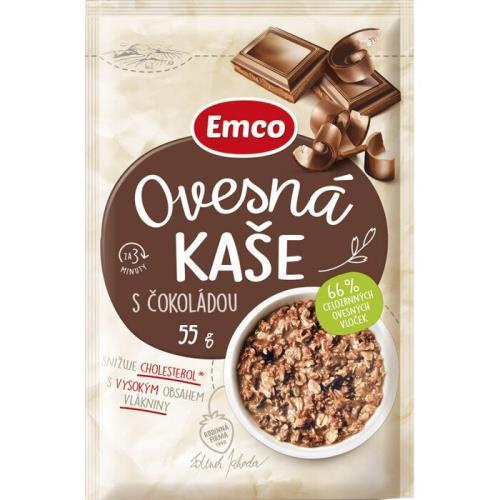 Emco - ovesná kaše - čokoládová, 55 g sáček