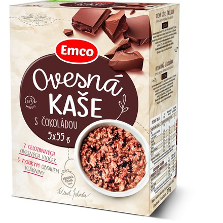 EMCO Ovesná kaše s čokoládou 5x55g