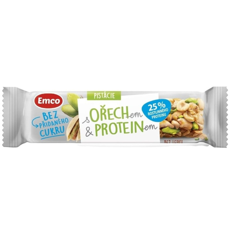 Emco Tyčinka ořech a protein pistácie