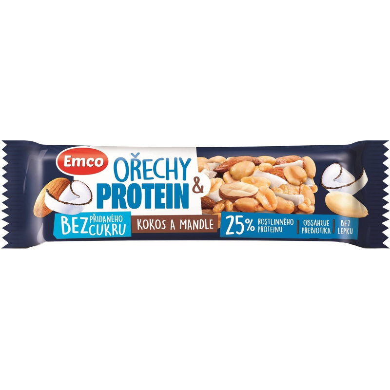 Emco Tyčinka ořech a protein kokos