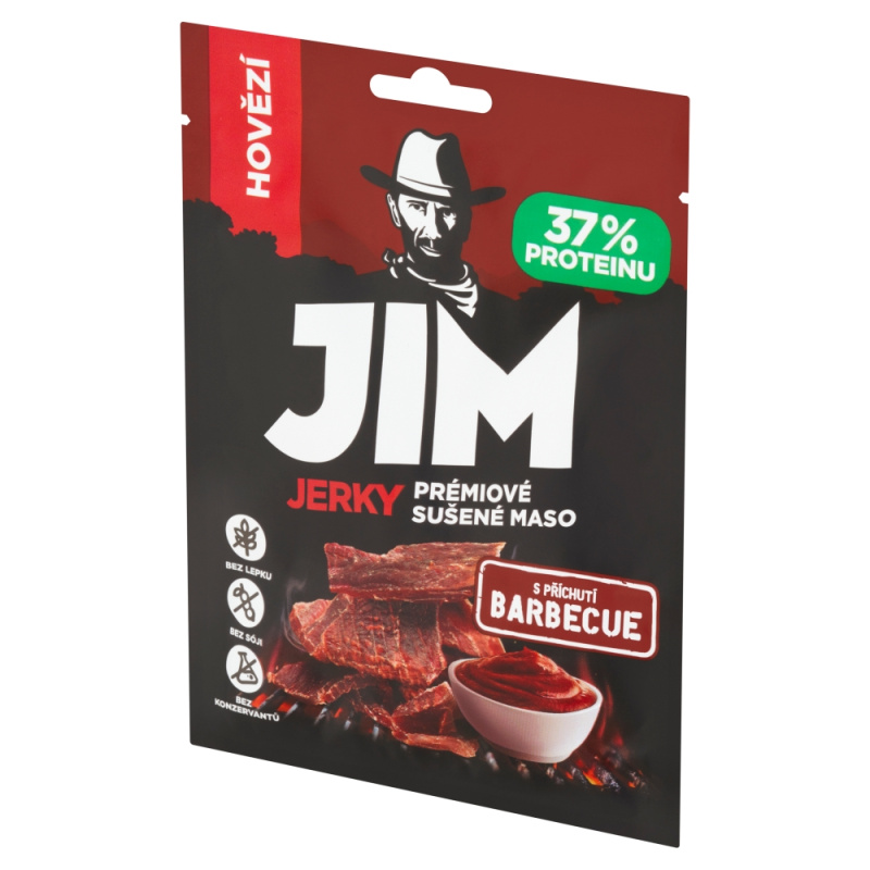 Jim Jerky hovězí BBQ