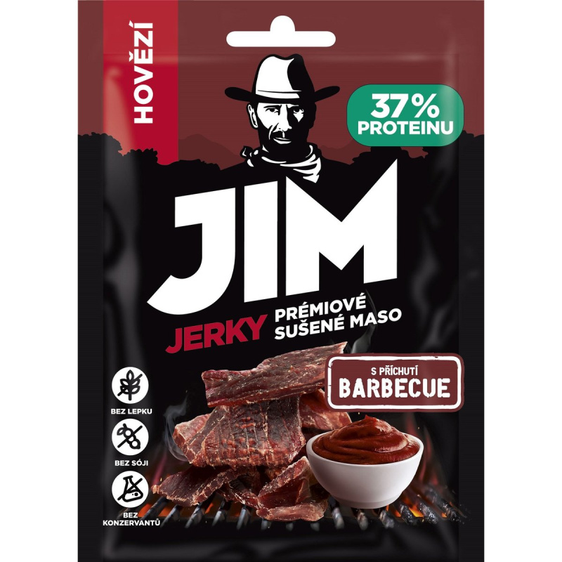Jim Jerky hovězí BBQ
