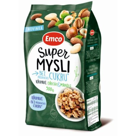 Křupavé mysli Emco - ořechy a mandle, bez cukru, 500g