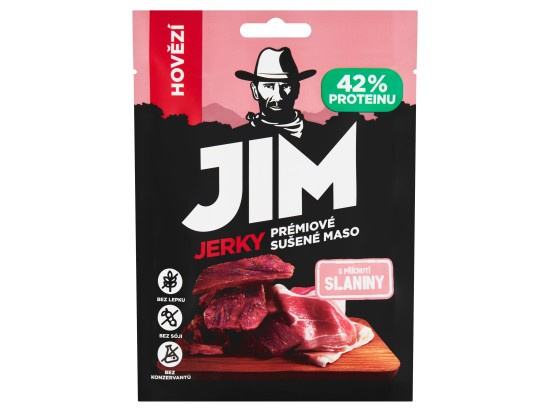 JIM JERKY 23g hovězí-slanina