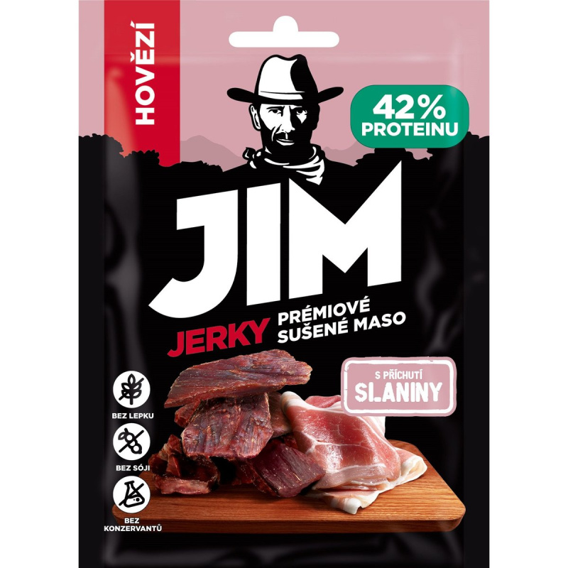 Jim Jerky hovězí se slaninou
