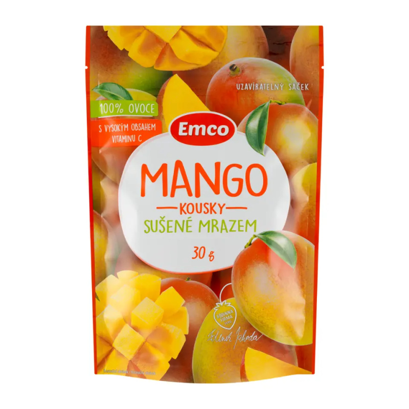 Mrazem sušené ovoce Emco - mango, 30 g