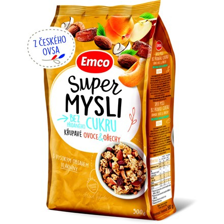 Křupavé mysli Emco - ovoce a ořechy, 500 g