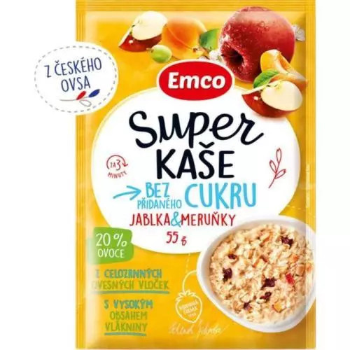 Emco Super kaše jablka a meruňky 55 g