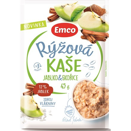 Emco Rýžová kaše jablko skořice 45 g