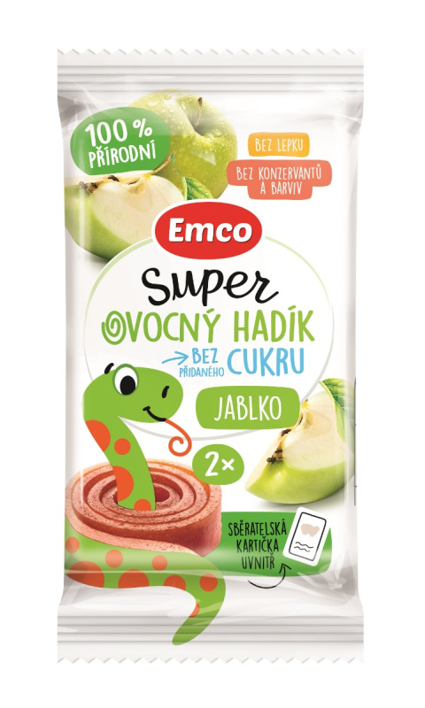 Emco Super ovocný hadík jablko 20 g