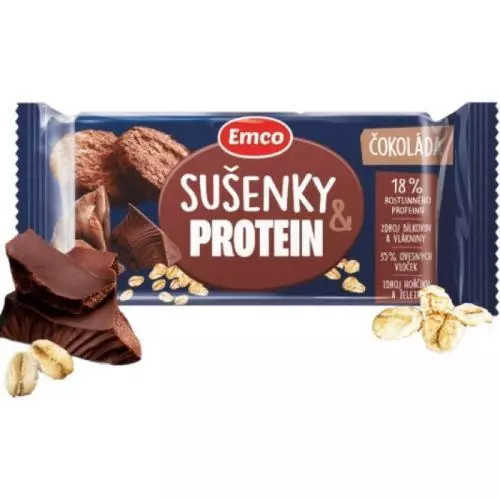 Emco Sušenky a Protein - ovesné sušenky - čokoláda, 60 g