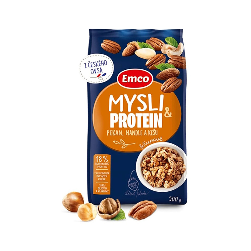 Emco Mysli proteinové pekan, mandle a kešu