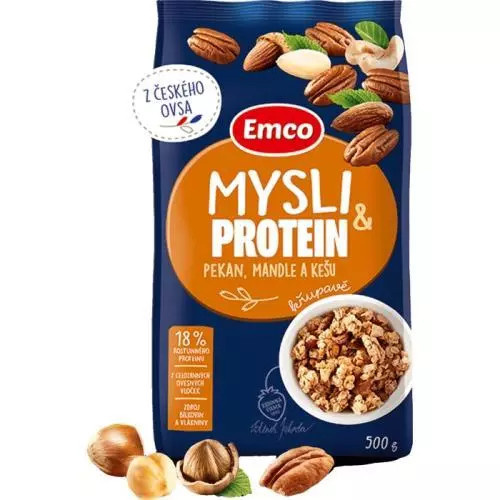 Emco Mysli proteinové pekan, mandle a kešu