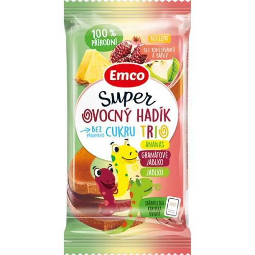 Emco Super ovocný hadík Trio ananas, granátové jablko a jablko