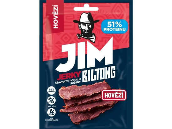 Jim Jerky biltong hovězí