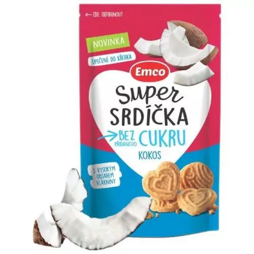 Emco Super srdíčka kokos
