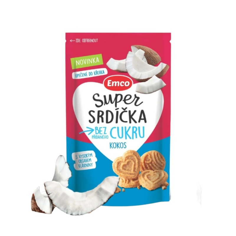 Emco Super srdíčka kokos