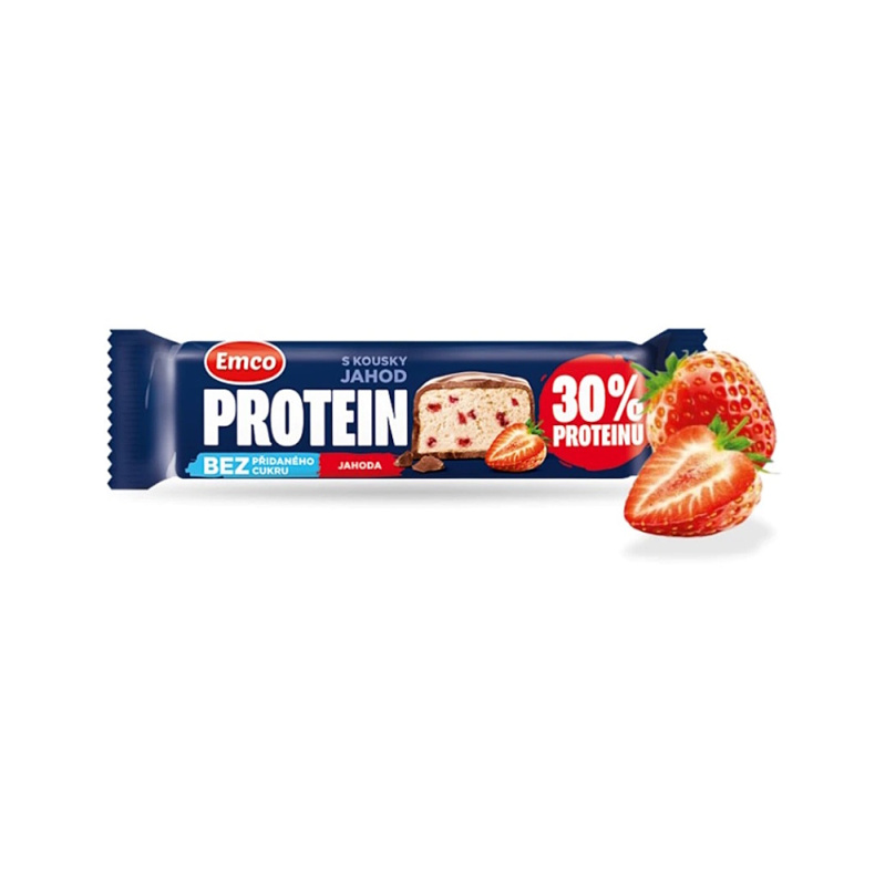 Emco Proteinová tyčinka jahodová