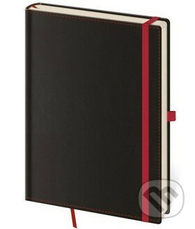 Zápisník Black Red L linkovaný