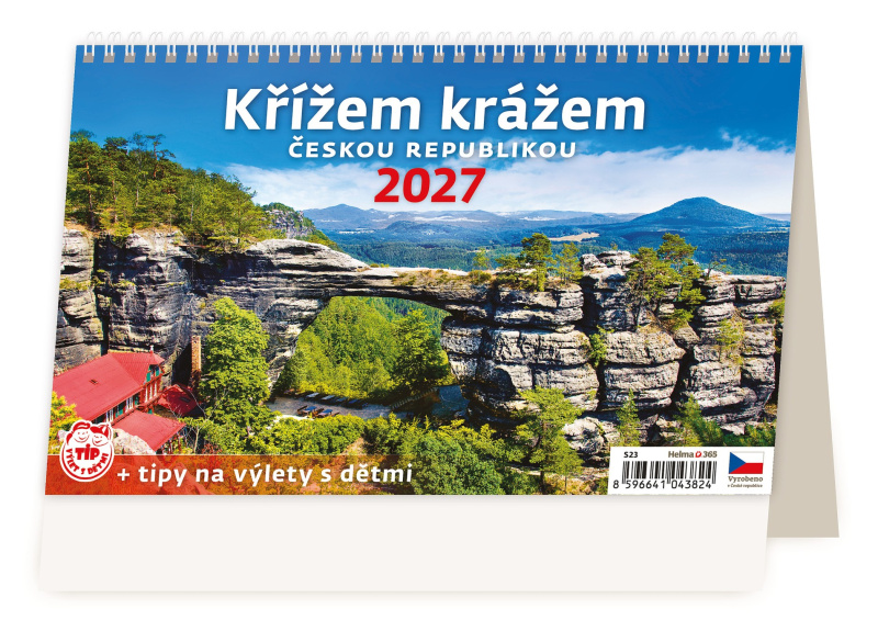 Stolní kalendář 2024 Křížem krážem Českou republikou