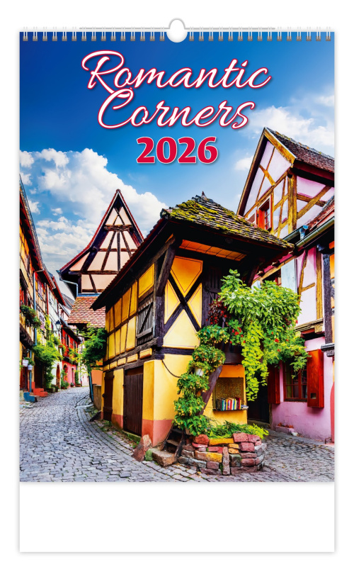 Nástěnný kalendář 2025  Romantic Corners
