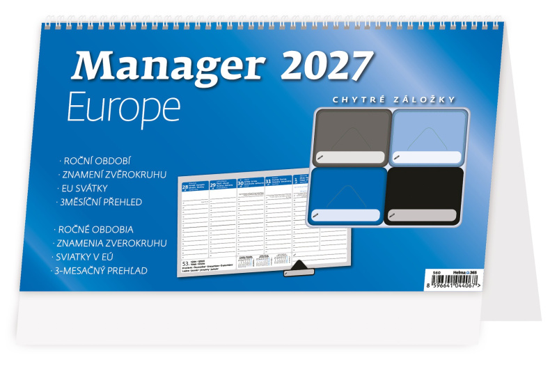 Stolní kalendář 2025 Manager Europe