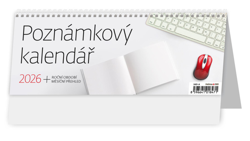 Stolní poznámkový kalendář 2025 - 246 x 96 mm